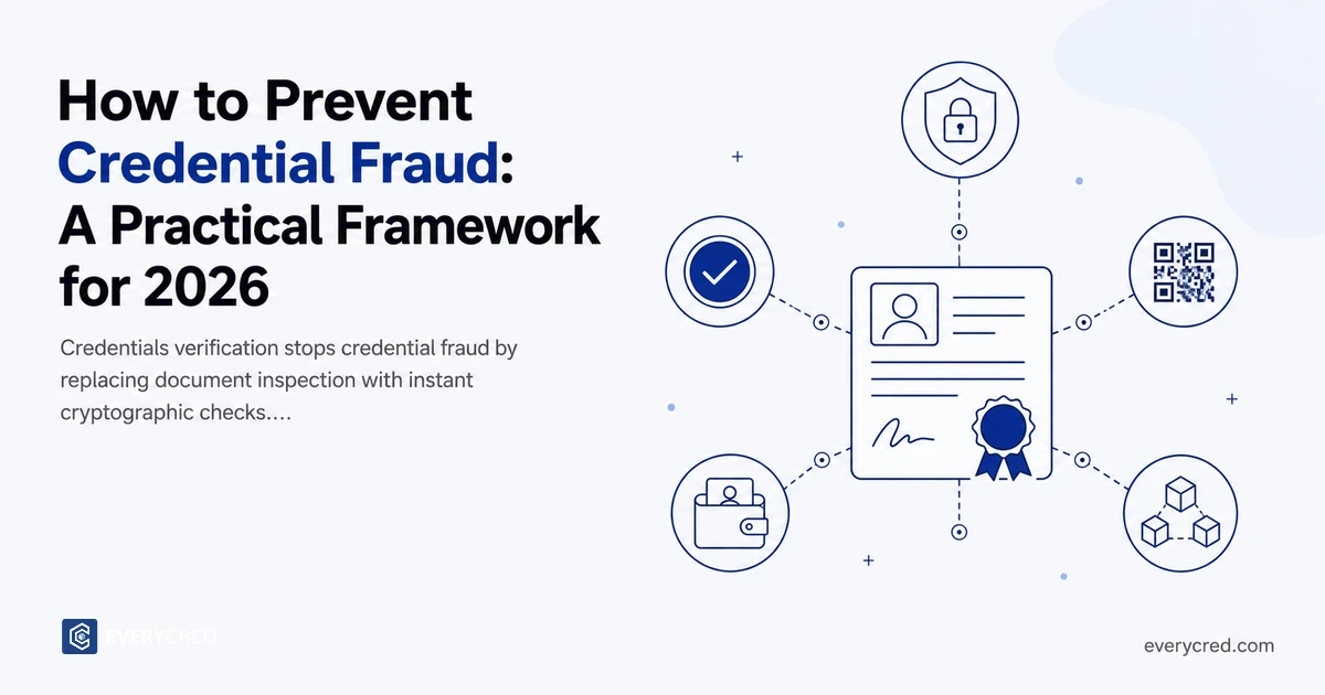 How to Prevent Credential Fraud: A Practical Framework for 2026
