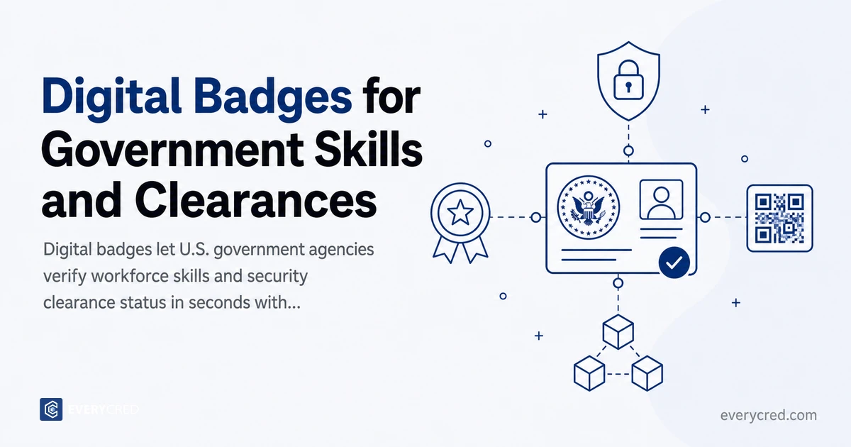 Digital Badges for Government Skills and Clearances